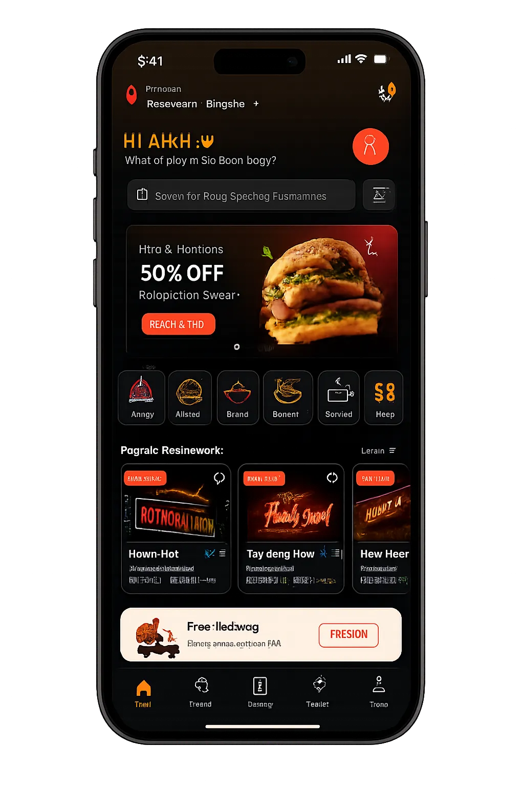 eCommerce mobile application preview