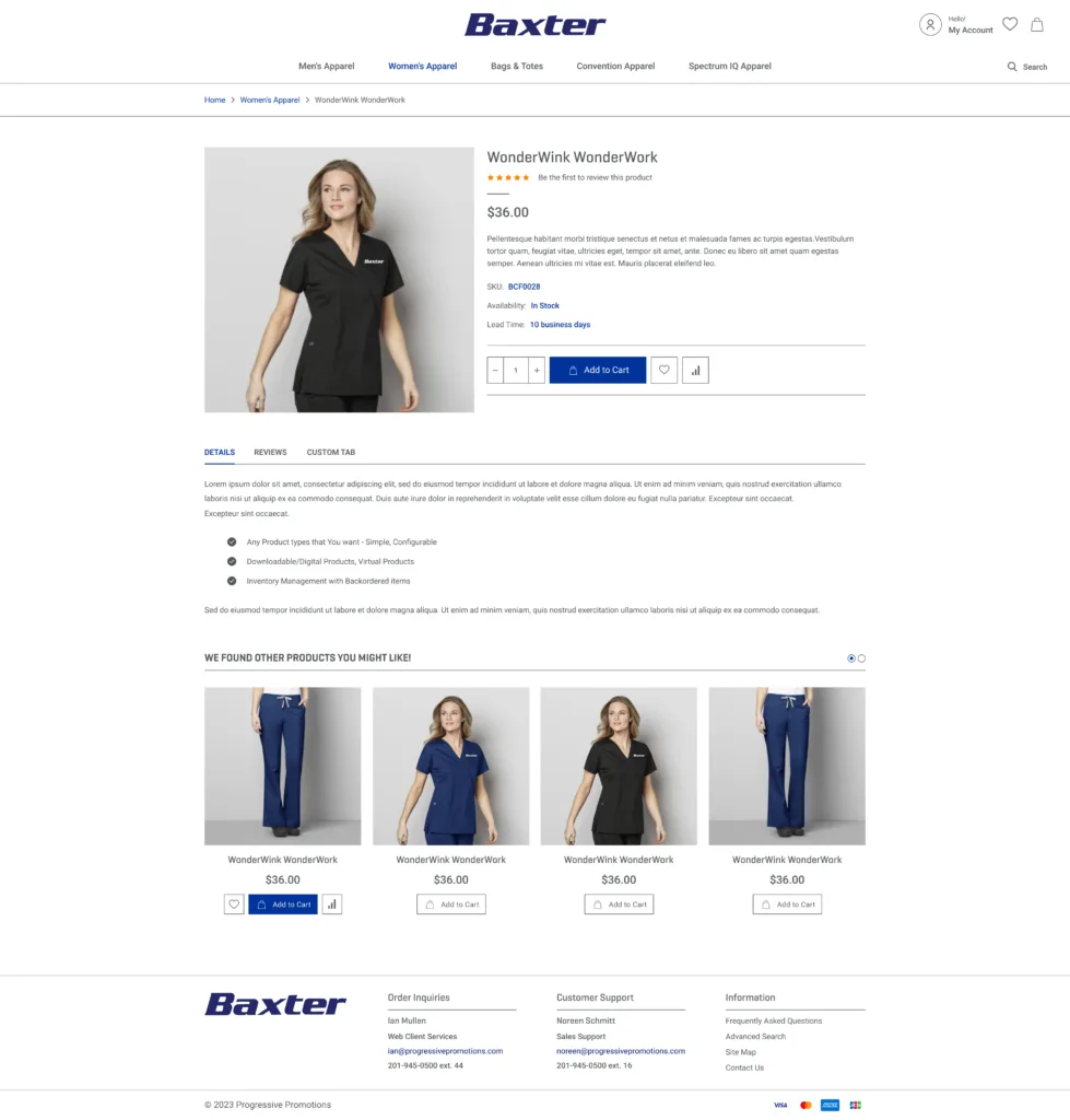 Baxter Challenge Mockup 3