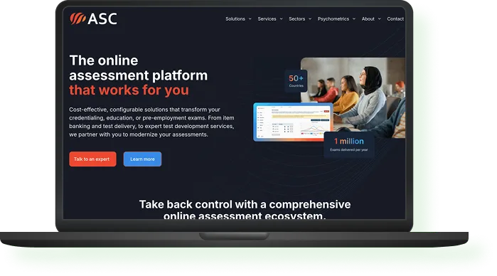 Web Assessment Online Evaluation & Testing Platform Showcase Mockup